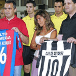 Homenagem a Carlos Álvarez num jogo particular entre GD Chaves e CD Nacional em 2006/2007