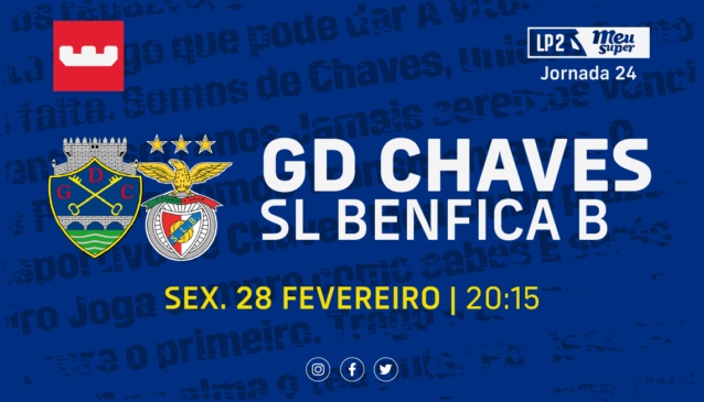 Antevisão GD Chaves x SL Benfica B (J24): Em busca da terceira