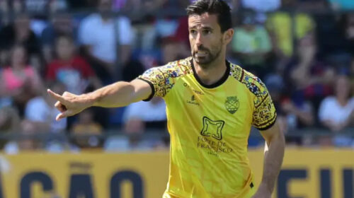 Nuno Coelho num jogo do Chaves