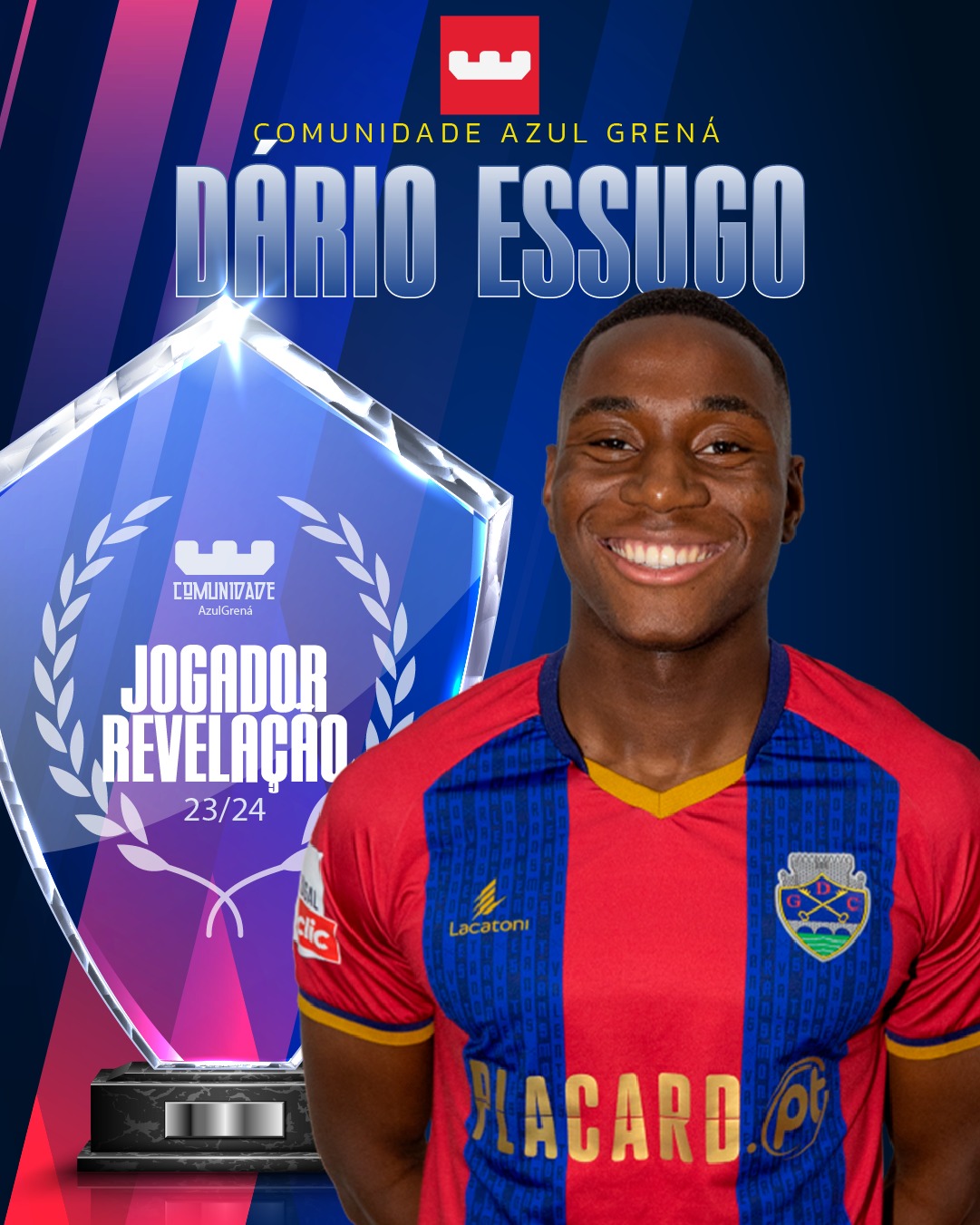 Essugo com o prémio jogador revelação