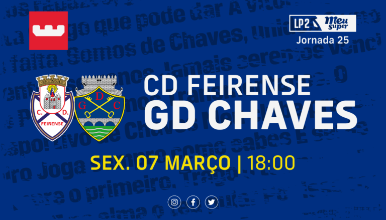 Antevisão CD Feirense x GD Chaves (J25): Recuperar terreno