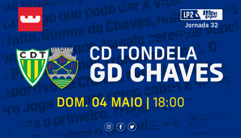 Antevisão Tondela vs Chaves (J32): Hora de decisões