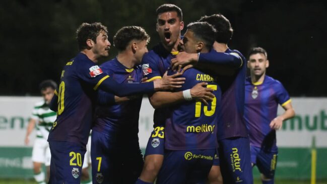 GD Chaves plantel festejo